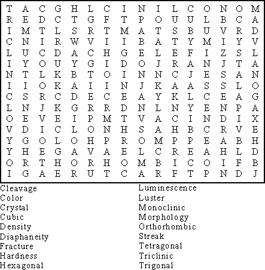 Crystal Word Search